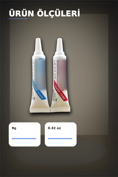 Kirpik Yapistirici Beyaz Ve Siyah Ikili Set - 2 Adet, Takma Kirpik Yapistiricisi BX-313427