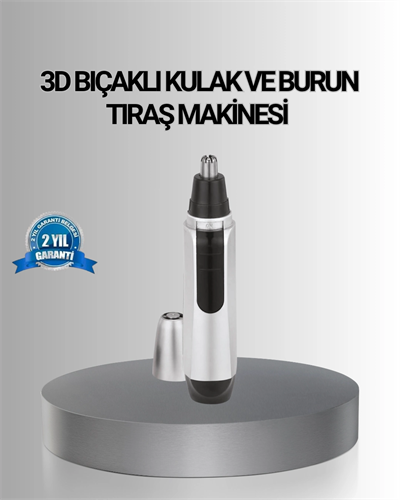 Kişisel Burun ve Kulak Tıraş Makinesi 3D Kavisli Bıçak ve Kompakt Tasarım
