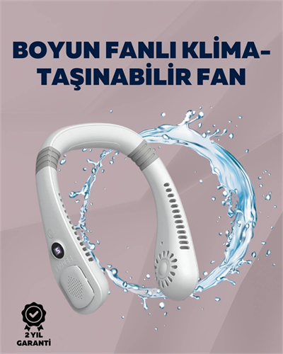 Kişisel Klima Fanı | 360° Dairesel Hava Akışı, Bladeless Tasarım, 5 Rüzgar Hızı, Taşınabilir ve Sessiz