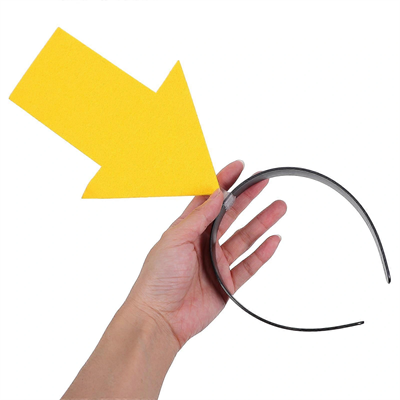 Kişiselleştirilebilir Ok Taç – Üzerine Yazı Yazılabilen Parti Tacı Sarı Renk