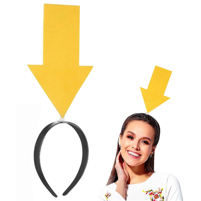 Kişiselleştirilebilir Ok Taç – Üzerine Yazı Yazılabilen Parti Tacı Sarı Renk