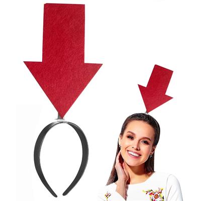 Kişiselleştirilebilir Ok Taç – Üzerine Yazı Yazılabilen Parti Tacı Kırmızı Renk (3936)