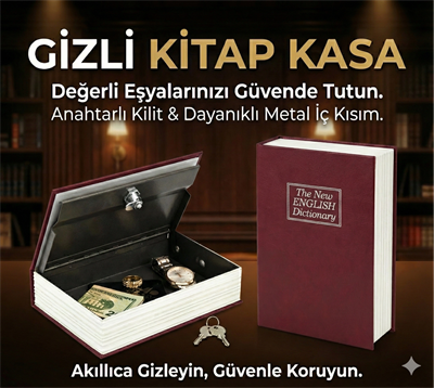 Kitap Görünümlü Gizli Kasa