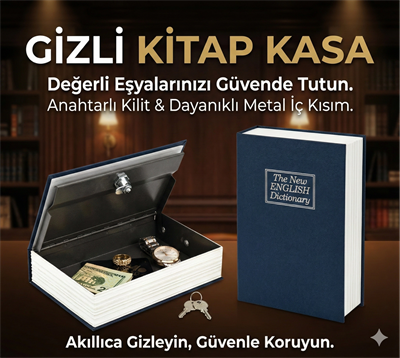 Kitap Görünümlü Gizli Kasa