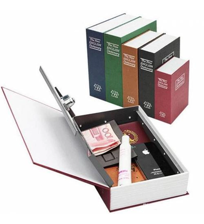 Kitap Şeklinde Gizli Kasa Kilitli kumbara Büyük Boy