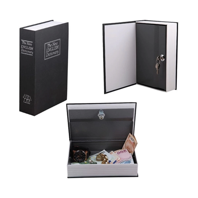 Kitap Şeklinde Gizli Kasa Kilitli kumbara Büyük Boy