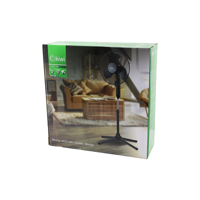 Kiwi Kfan-7426  16 İnç - 41cm  Teleskopik Katlanır Ayaklı Vantilatör 3 Kademe Hız 3 Pls.kanat Metal Kafes - Ayak Y: 90cm Bx40