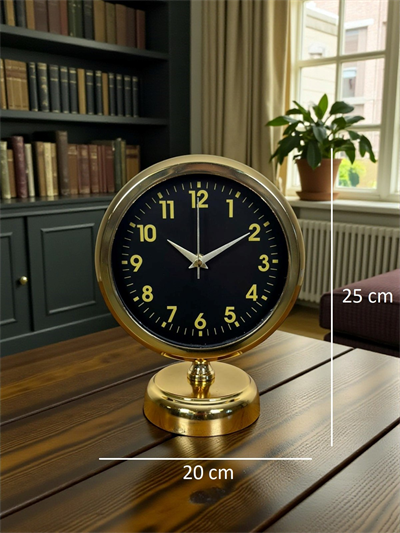 Klas Gold 25 x 20 Cm Metal Masa Saati