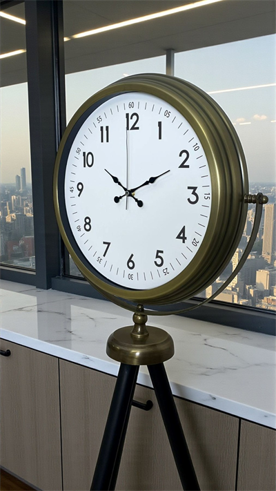 Klasik Eskitme Tripod Ayaklı Saat