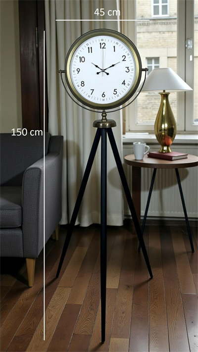 Klasik Eskitme Tripod Ayaklı Saat
