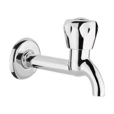 Klasik Musluk Uzun Başlık Kırmızı Sıcak Su Topbaş Topaç Koç Başlık Duvardan Tek Giriş Aynasız