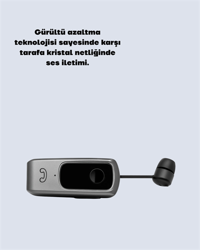 Klipsli Tasarımlı Bluetooth Kulaklık Uzun Pil Ömrü