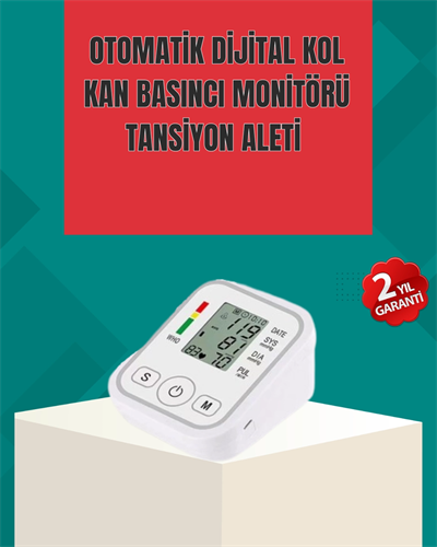 Kol Tipi LCD Ekranlı Elektronik Tansiyon Monitörü