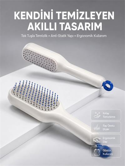Kolay Temizlenen Fırçası Evcil Hayvanlara Özel Tüy Temizleme