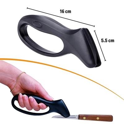 Kolay Tutuş Saplı Paslanmaz Çelik Manuel Bıçak Bileme Aleti (3936)