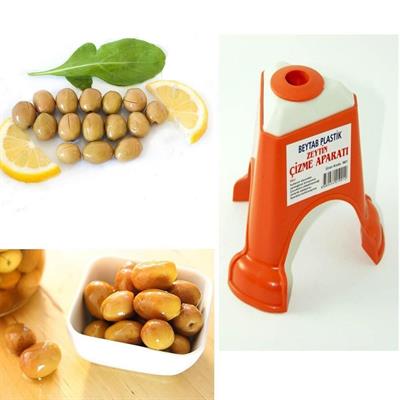 Kolay Zeytin Dilme Çizme Aparatı Pratik Kolay Zeytin Çizici Alet (3936)