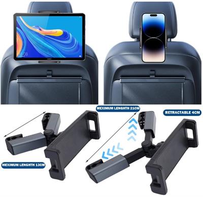Koltuk Arkası Ayarlanabilir Tablet Telefon Tutucu (3936)