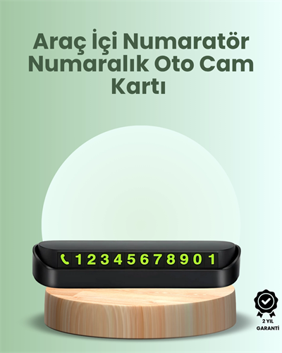 Kompakt Fosforlu Park Numaratörü – Gündüz Şıklığı, Gece Görünürlüğü