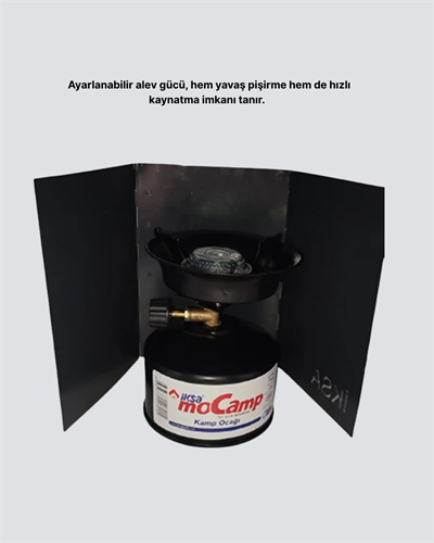 Kompakt Kamp Ocağı Seti Gaz Tüplü Ayarlanabilir Alevli 400g Hafif Tasarım