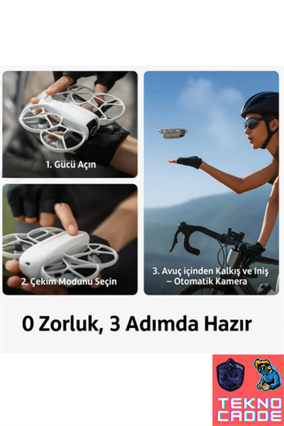 Kompakt Kumandalı Drone, 50 Metre Uçuş Mesafesi ve 480P Kamera Özelliği ile Gri Renk Seçeneği