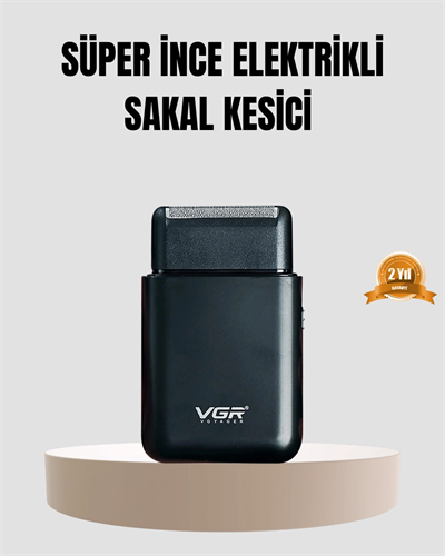 Kompakt Şarjlı Tıraş Makinesi Çift Yönlü Bıçaklı 45 Dakika Kullanım Süreli