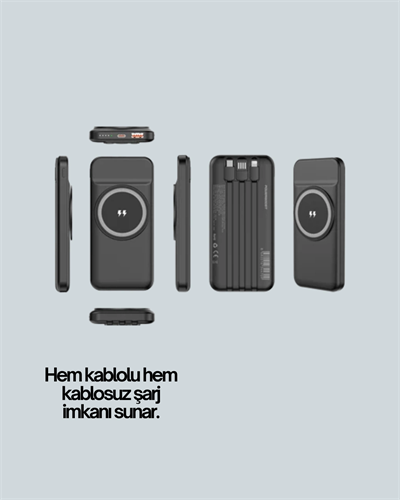 Kompakt Tasarım, Güçlü Performans – 10000mAh Kablosuz Powerbank
