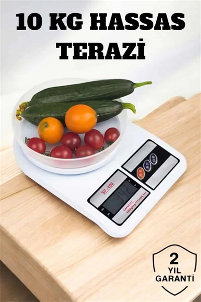 Kompakt Tasarım ve Tek Tuşla Sıfırlama Özelliğiyle Kullanımı Kolay Mutfak Tartısı