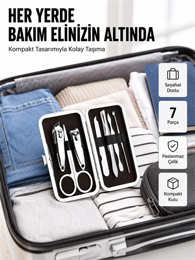 Kompakt Tasarımlı El ve Ayak Bakım Seti
