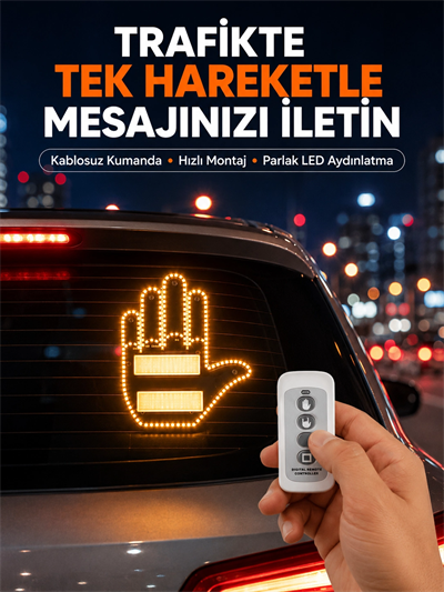 Kompakt Tasarımlı LED Jest Işığı – Selam ve Teşekkür Modları