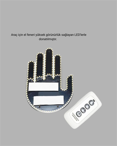 Kompakt Tasarımlı LED Jest Işığı – Selam ve Teşekkür Modları