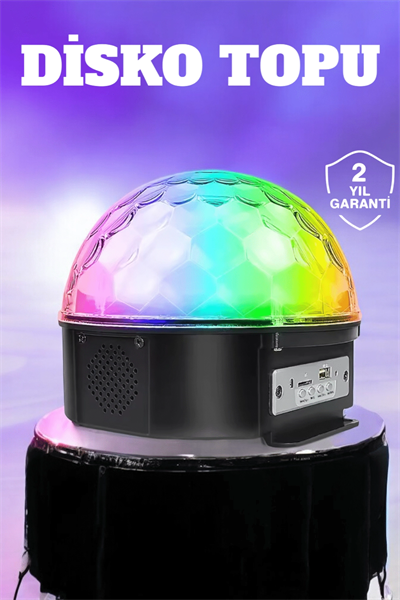 Kompakt Tasarımlı, Telefon Kontrollü Disko Topu Işıkları