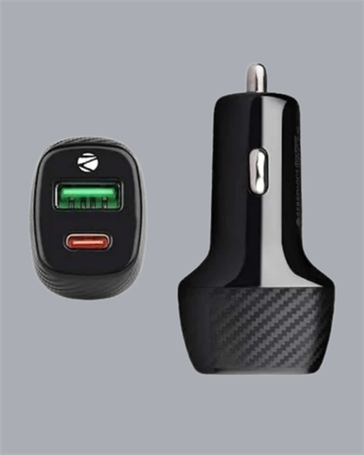 Kompakt Tasarımlı Type-C + USB Girişli Araç Şarj Başlığı