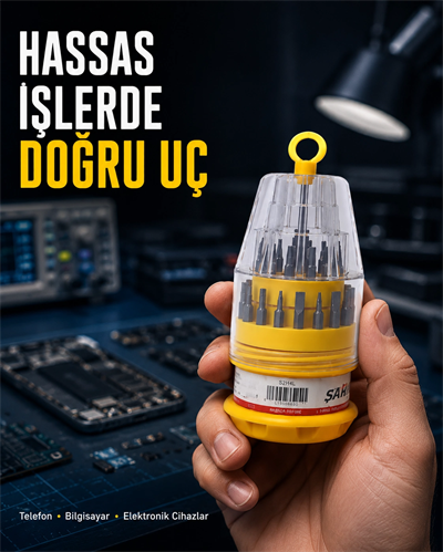 Kompakt Tornavida Seti Elektronik Cihaz Tamiri İçin