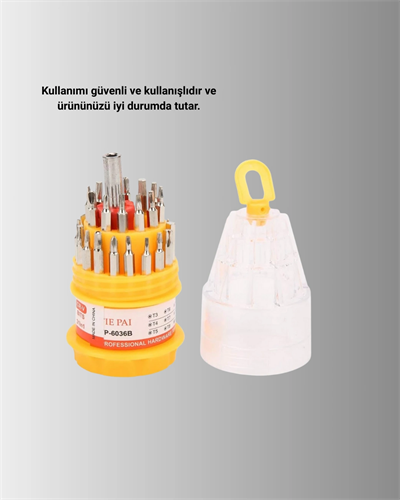 Kompakt Tornavida Seti Elektronik Cihaz Tamiri İçin