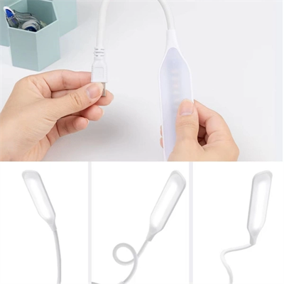 Kompakt USB Beyaz 14 Ledli 3 Kademeli Dokunmatik Okuma Lambası