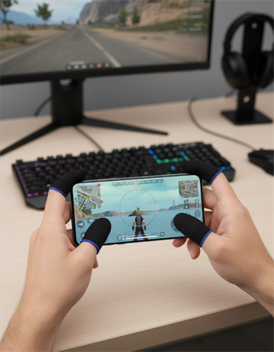 Konforlu Parmaklık Oyuncu Eldivenleri Dayanıklı Yapı Hassas Kontrol