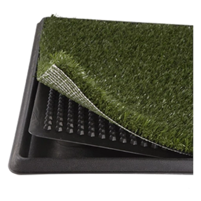 Köpek Tuvalet Eğitim Seti Çimli 3 Tabakalı Puppy Potty Pad 47x34x3.8 cm BX-316385