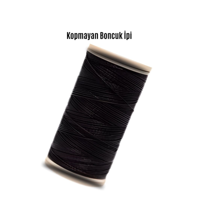 Kopmayan Boncuk İpi 100 Metre Siyah 2 Adet