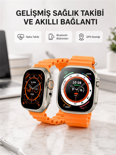 Kordonlu Akıllı Saat – Sesli Görüşme, GPS, Nabız ve Uyku Takibi