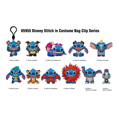 Kostümlü Stitch Klipsli Figür