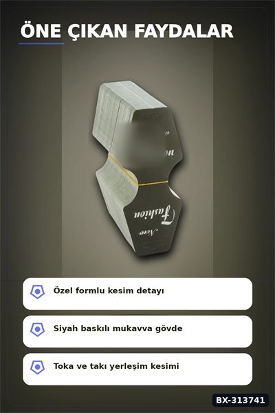Kraft Mukavva Kolye Toka Kartı 200 Adet 5.5x14 cm Takı Askılık Düzenleyici BX-313741