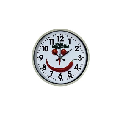 Krem 36 Cm Mutfak Dekoratif Duvar Saati