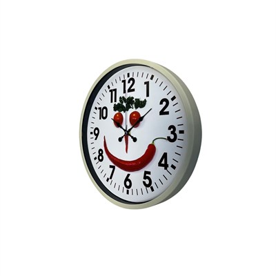 Krem 36 Cm Mutfak Dekoratif Duvar Saati