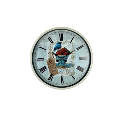 Krem 36 Cm Paris Strawberry Bird Duvar Saati