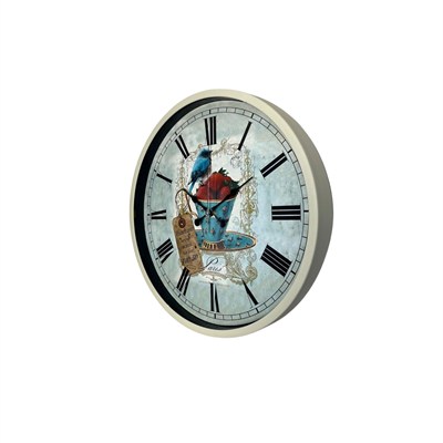 Krem 36 Cm Paris Strawberry Bird Duvar Saati