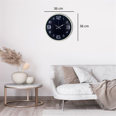 Krem Standart 36 Cm Duvar Saati