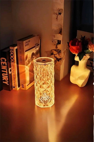 Kristal Dokunmatik Ve Kumandalı Masa Ve Gece lambasI