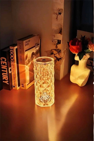 Kristal Dokunmatik Ve Kumandalı Masa Ve Gece lambası