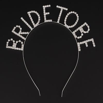 Kristal Taşlı Gümüş Renk Bride To Be Gelin Tacı (3936)