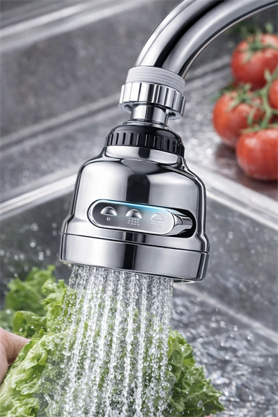 Krom 3 Fonksiyonlu 360° Döner Su Tasarruflu Musluk Başlığı Mutfak Evye ve Lavabo İçin Batarya Ucu